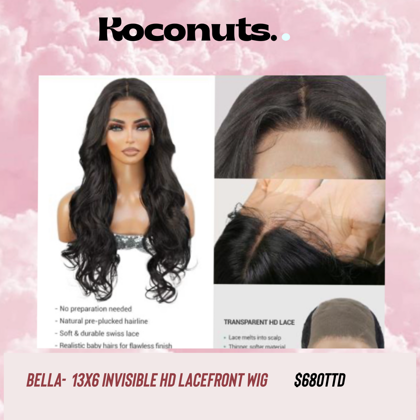 Bella 13x6 Invisible HD Lacefront Wig