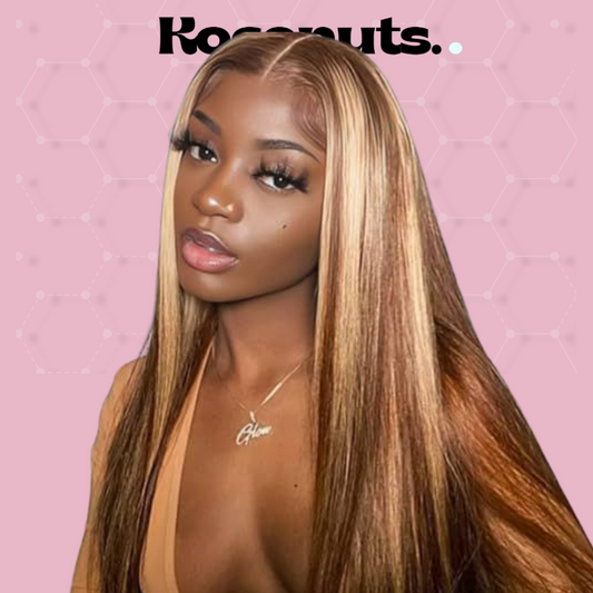 20” Straight Highlighted Lace Wig