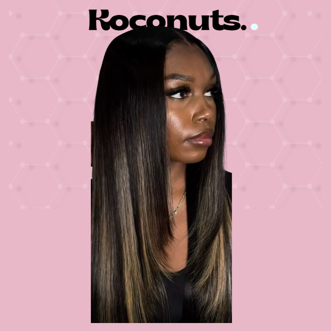20” Straight Highlighted Lace Wig